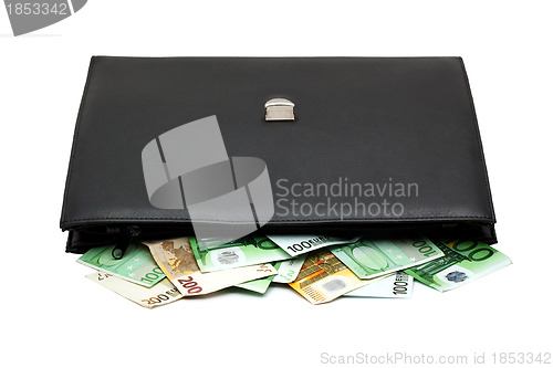 Image of Briefcase with money