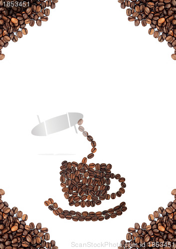 Image of Brown roasted coffee beans