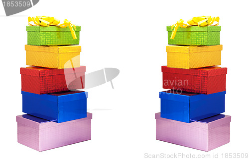 Image of Colour gift boxes