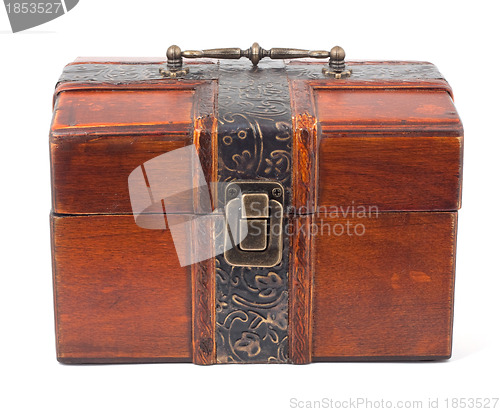 Image of Treasure Chest. Isolated on a white background