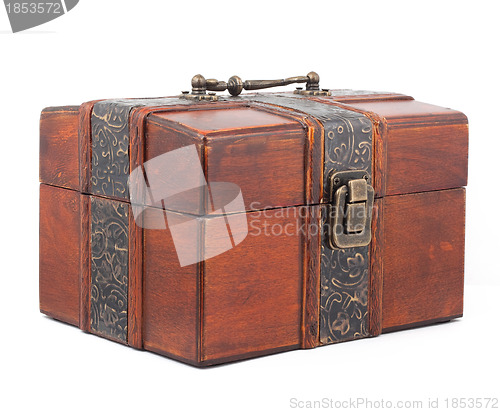 Image of Treasure Chest. Isolated on a white background