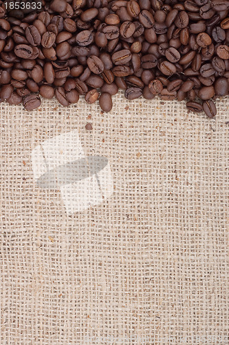 Image of Brown roasted coffee beans.