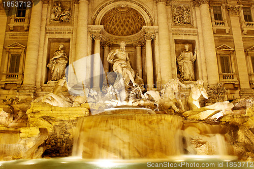 Image of Trevi Fountain - famous landmark in Rome