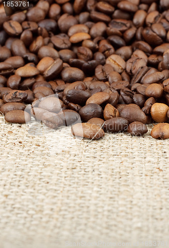Image of Brown roasted coffee beans.