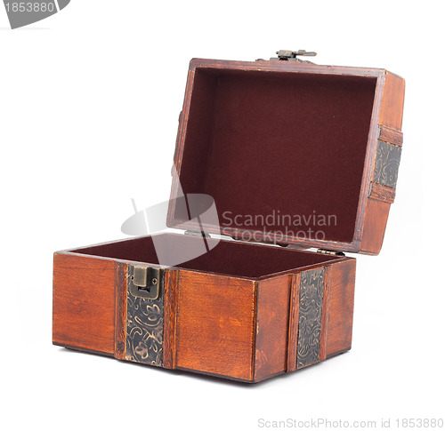 Image of Treasure Chest. Isolated on a white background