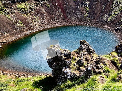 Image of icelandic crater lake