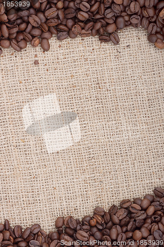 Image of Brown roasted coffee beans.