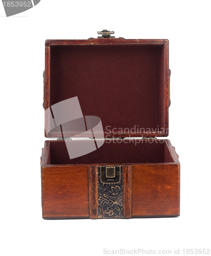 Image of Treasure Chest. Isolated on a white background