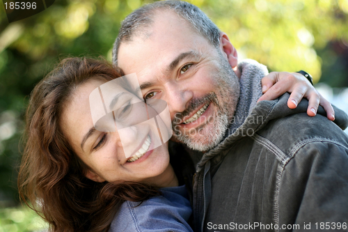 Image of Happy couple outdoors