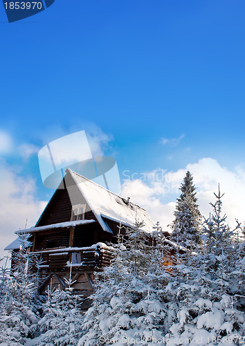 Image of Mountain house during the winter