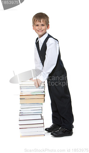 Image of Boy and books