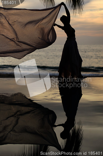 Image of Woman with a scarf