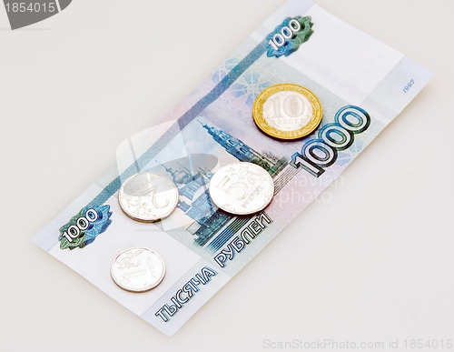 Image of Banknote and coins 