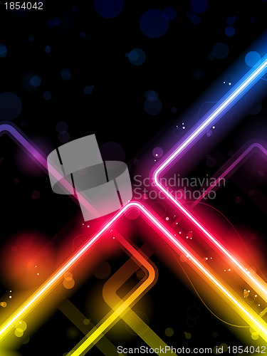 Image of Rainbow  Lines Background Neon Laser