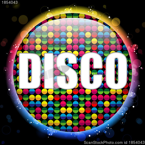 Image of Glass Circle Color Disco Ball