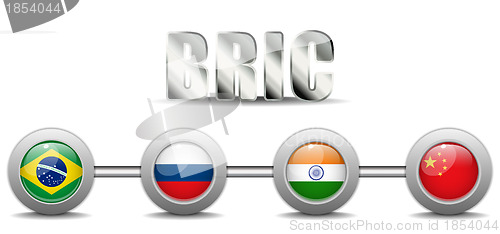 Image of BRIC Countries Buttons