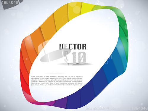 Image of Colorful Glossy Circle Background
