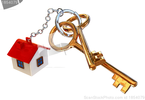 Image of golden keys from the house with charm