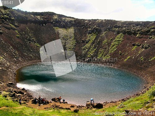 Image of icelandic crater lake