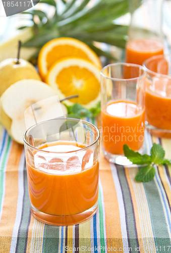 Image of Pear,orange and pineapple smoothie