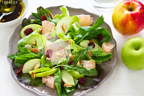 Image of Apple with Grapefruit ,walnut and cranberry salad