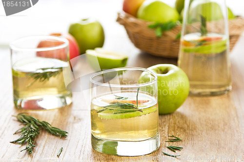 Image of Apple juice with rosemary