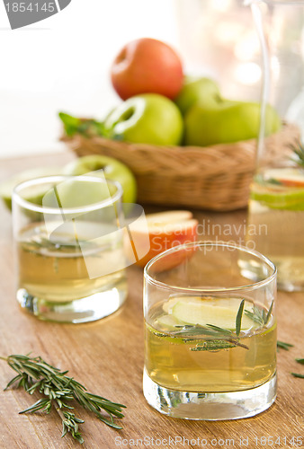Image of Apple juice with rosemary