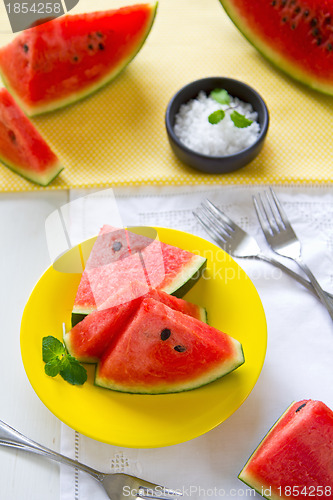 Image of Watermelon with salt