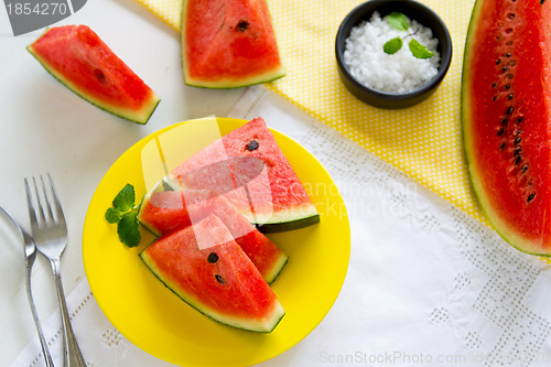 Image of Watermelon with salt