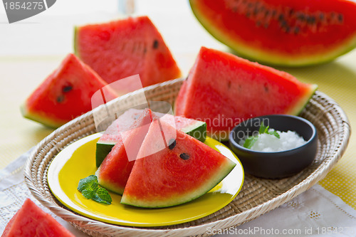 Image of Watermelon with salt