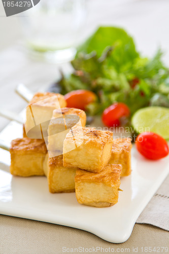 Image of Grilled Tofu with salad