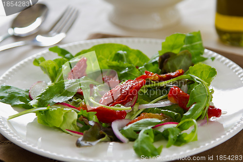 Image of Sun dried tomato with rocket salad