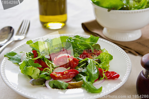 Image of Sun dried tomato with rocket salad