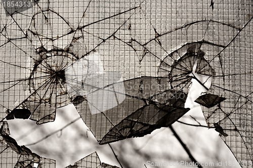 Image of broken glass background