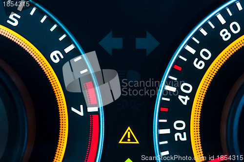 Image of Car speed meter closeup