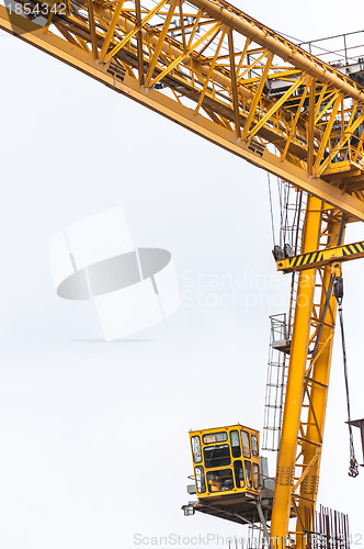 Image of Industrial crane against white