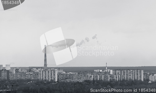 Image of Power plant in residential area