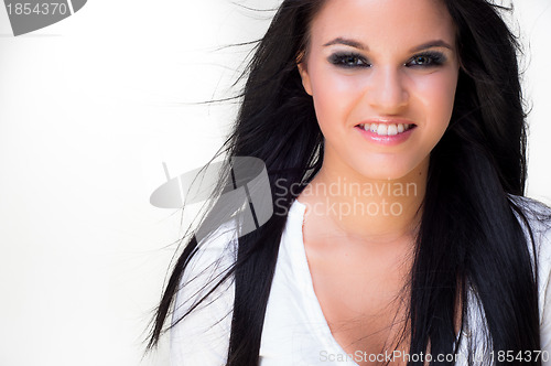 Image of Portrait of a beautiful young woman