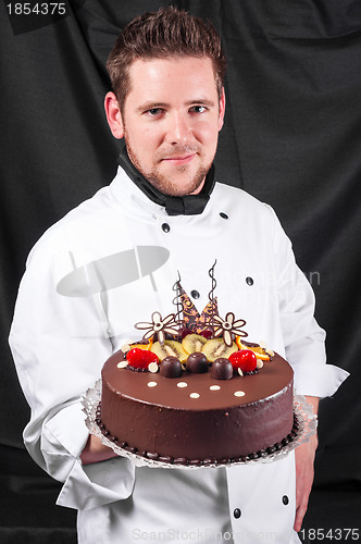 Image of Confectioner and a cake