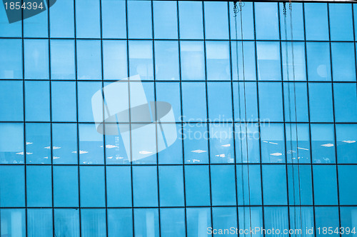 Image of Blue windows with reflection
