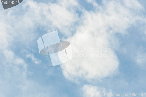 Image of Deep blue sky with clouds