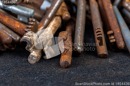 Image of Rusty old keys