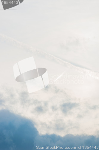 Image of Blue sky with clouds