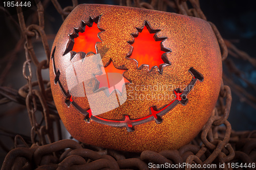 Image of Orange pumkin on chains