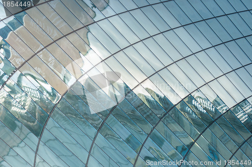 Image of Blue windows with reflection