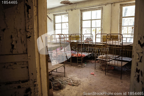 Image of Abandoned nursery at Chernobyl