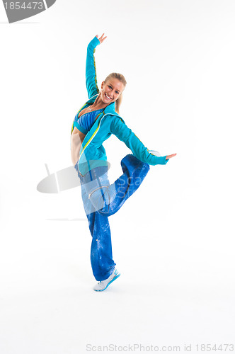 Image of Young woman in sport outfit