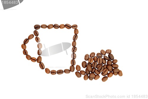 Image of Cup from coffee grains