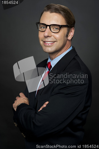 Image of Portrait of confident business representative