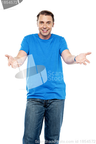 Image of Excited cool young chap